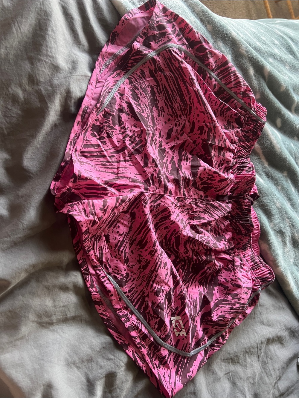 Nike Pink Patterned Athletic Running Shorts